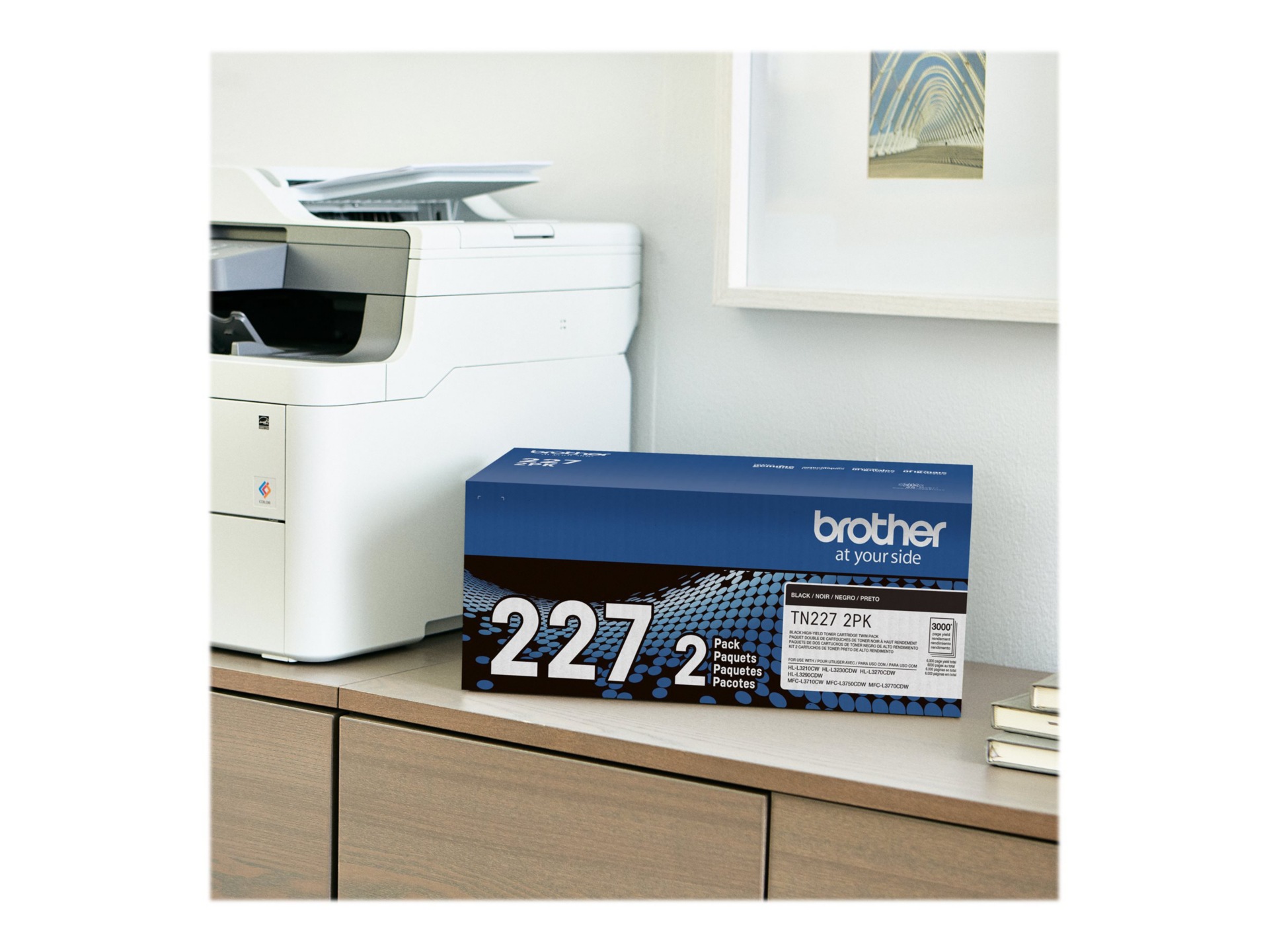 Thumbnail 3 of 4 for Brother TN227 2PK - 2-pack - High Yield - black - original - toner cartridge