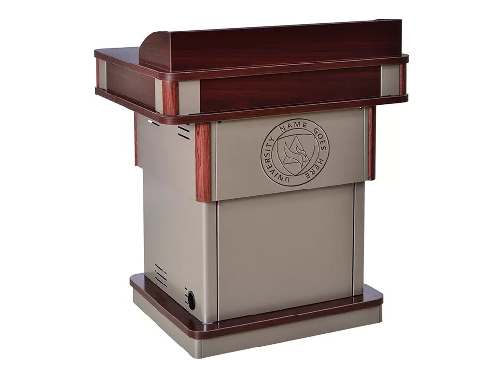 Spectrum Honors - lectern - rectangular - pewter mesh