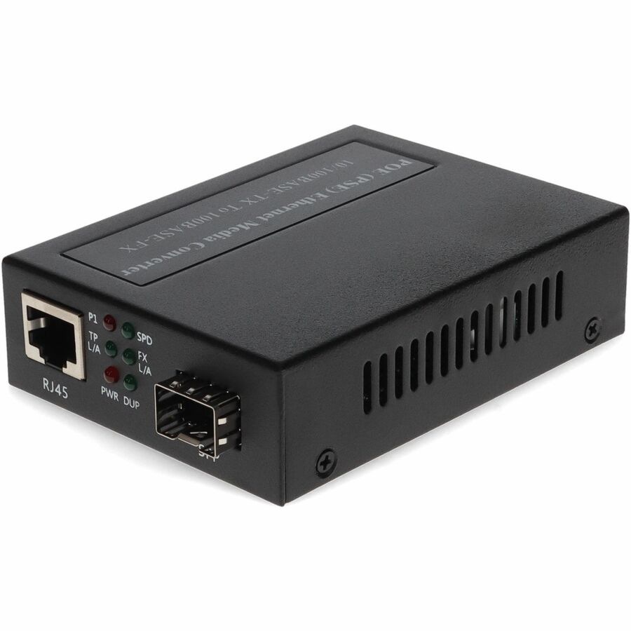 Proline 10/100Base-TX(RJ-45) to Open SFP Port Media Converter POE (15W)