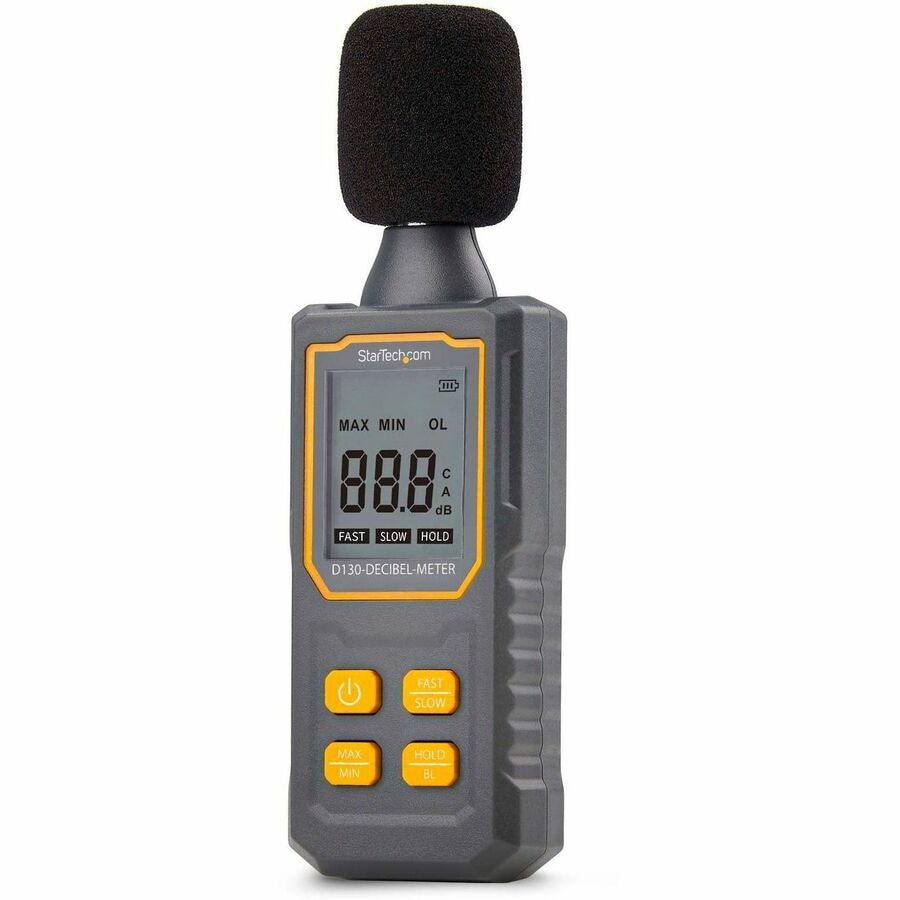 StarTech.com Handheld Digital Sound Meter W/Large LCD, Noise/Decibel Level Reader, Audio Monitor For Server Room/Office