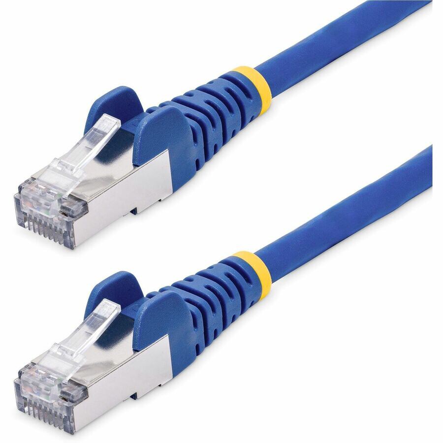 StarTech.com 1ft Blue CAT8 Ethernet Cable, Snagless RJ45, 25G/40G, 100W PoE, S/FTP, 26AWG Pure Bare Copper Wire, LSZH
