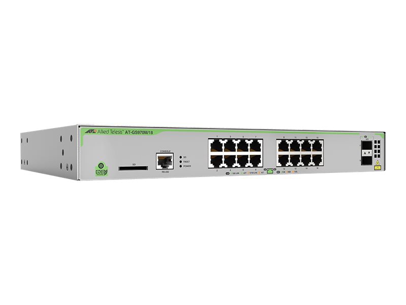 Allied Telesis CentreCOM AT-GS970M/18 - switch - 18 ports - managed - rack-mountable
