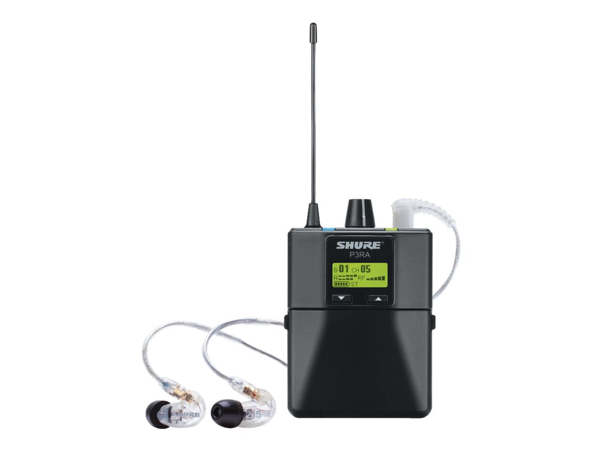 Shure P3RA - wireless bodypack receiver for wireless personal monitor system