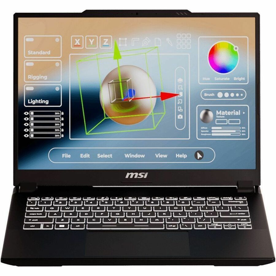 Thumbnail 2 of 16 for MSI Creator M14 A13V Creator M14 A13VF-081US 14" Notebook - 2.8K - Intel Core i7 13th Gen i7-13620H - 32 GB - 2 TB SSD -