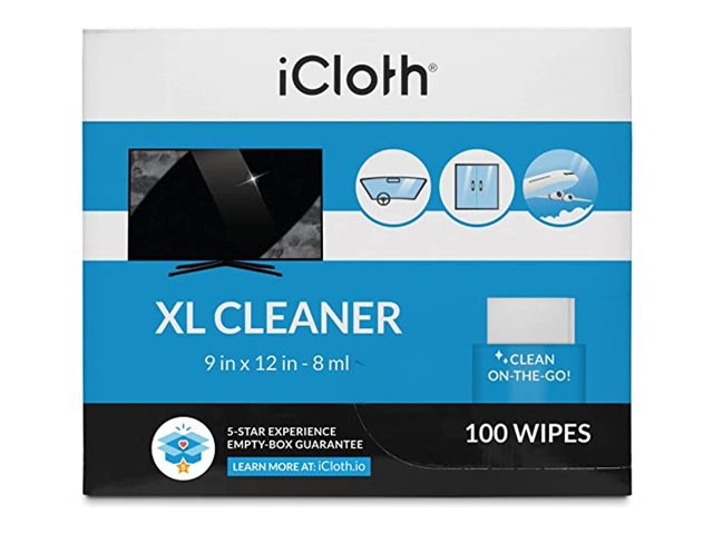 iCloth XL Cleaner - cleaning wipes for screen, lens
