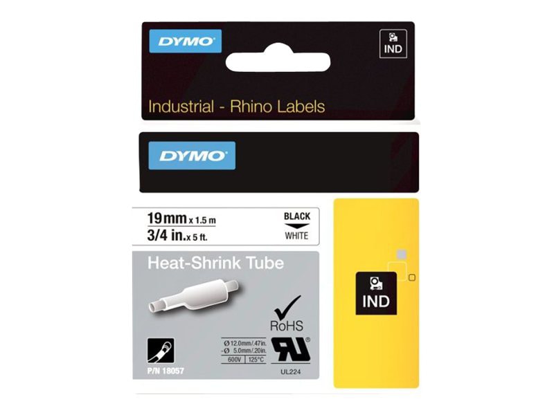 DYMO RhinoPRO Heat shrink tubing - sleeves - 1 roll(s) - Roll (0.75 in x 5 ft)