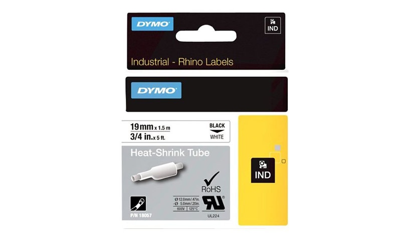 DYMO RhinoPRO Heat shrink tubing - sleeves - 1 roll(s) - Roll (0.75 in x 5 ft)