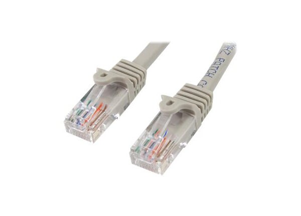 StarTech.com 35 ft Gray Cat5e / Cat 5 Snagless Patch Cable 35ft