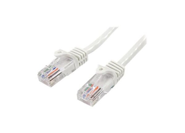 StarTech.com 25 ft White Cat5e / Cat 5 Snagless Patch Cable 25ft