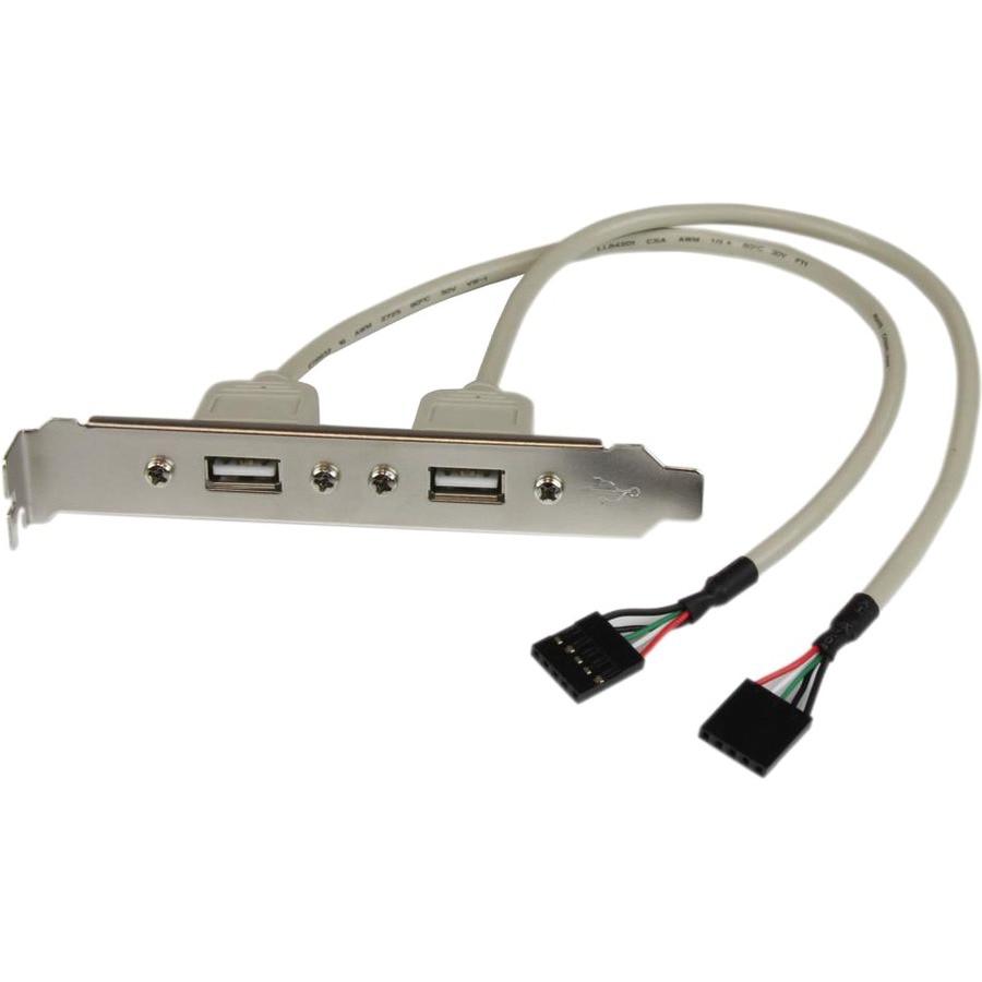 StarTech.com 2 Port USB A Female Slot Plate Adapter - USB Panel