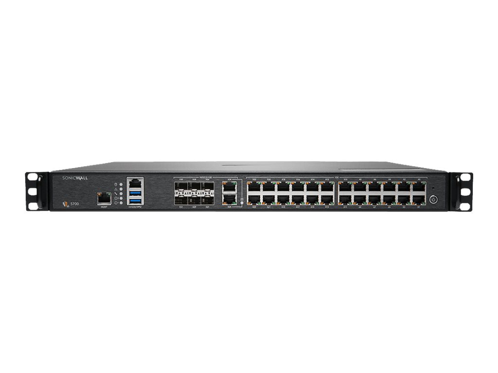 SonicWall Gen 7 NSa Series 5700 - security appliance - with 3 years Advanced Protection Service Suite and Cloud Secure