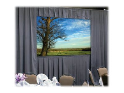 Da-Lite Fast-Fold Deluxe Projection Screen System - Drapery Presentation Kits - 130in