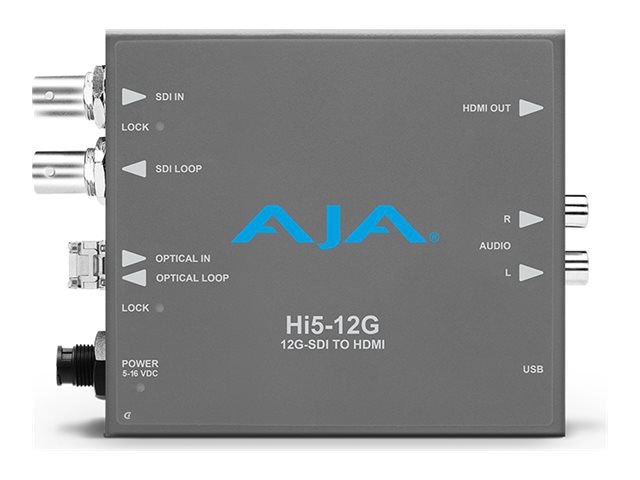 AJA HI5-12G 12G-SDI to HDMI video and audio converter