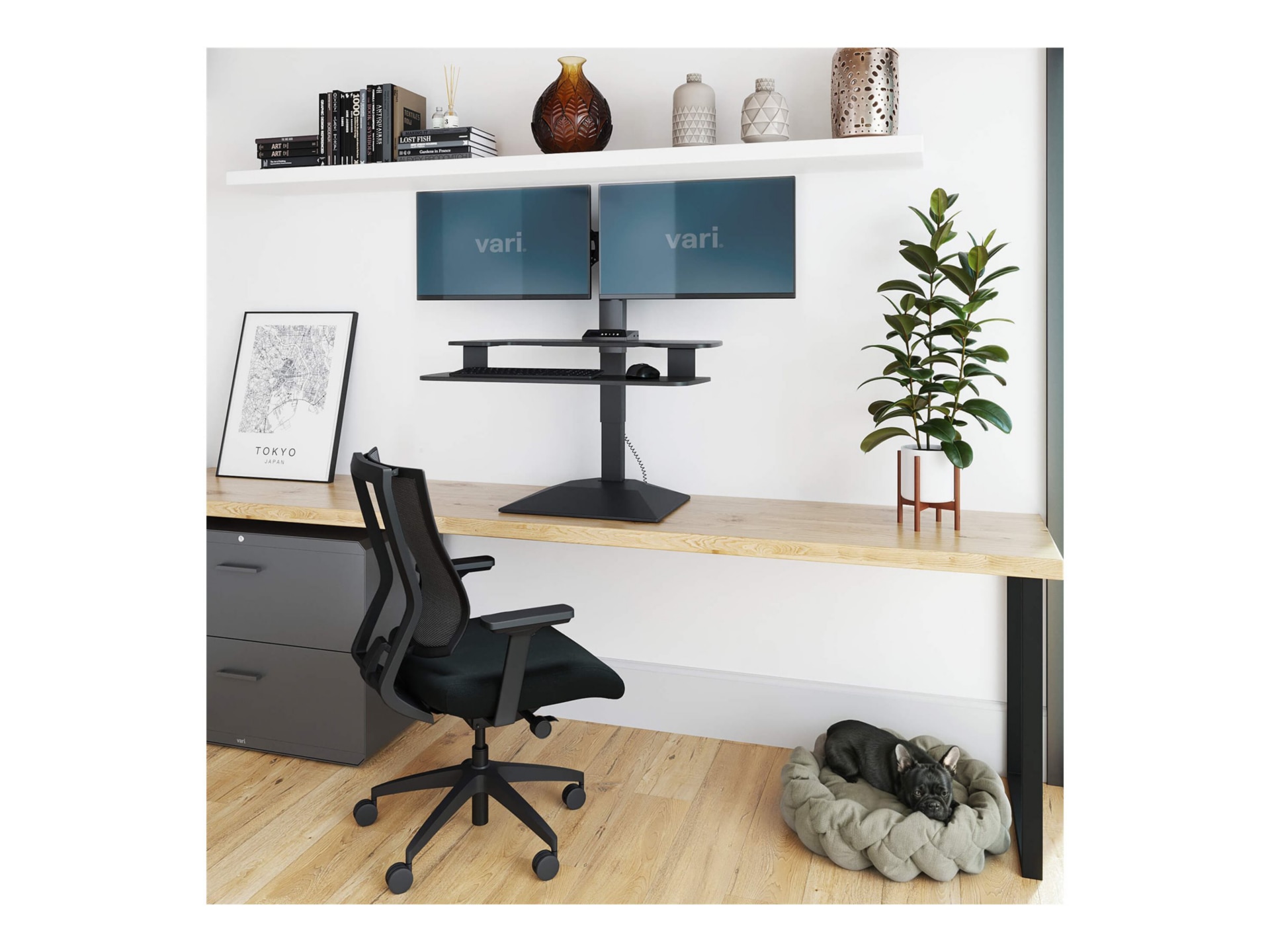 Thumbnail 4 of 7 for VARIDESK Premier - standing desk converter - black