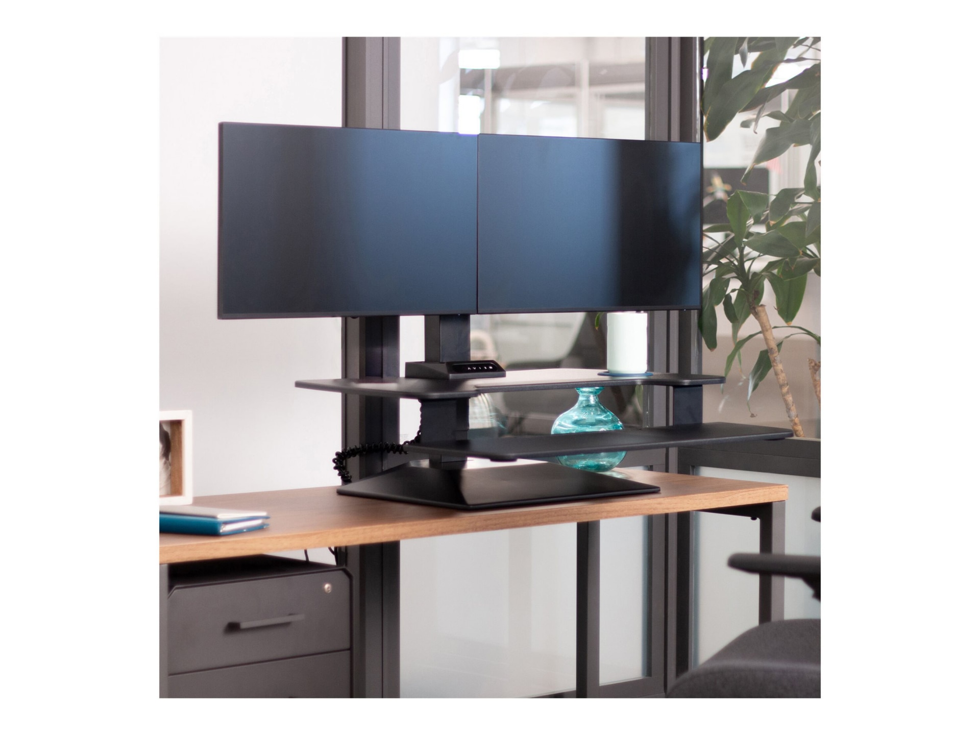 Thumbnail 7 of 7 for VARIDESK Premier - standing desk converter - black