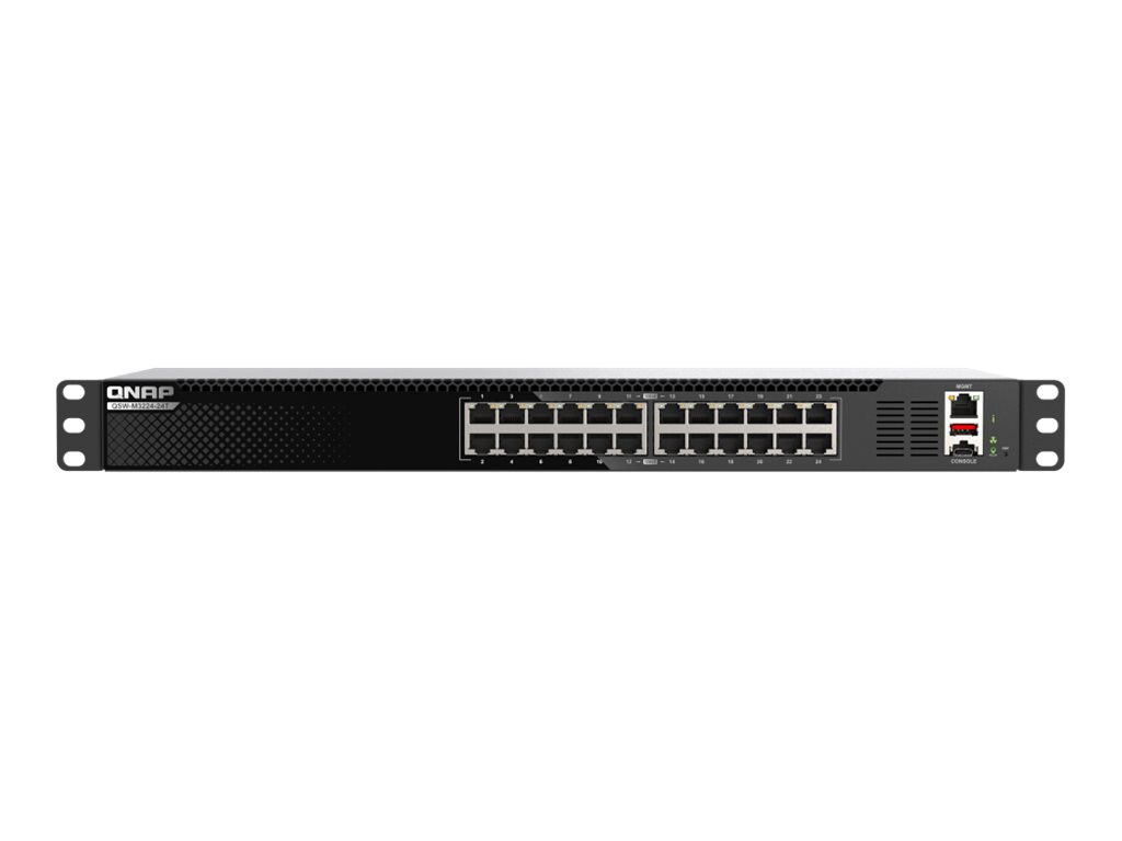 QNAP QSW-M3224-24T - switch - 24 ports - managed - rack-mountable