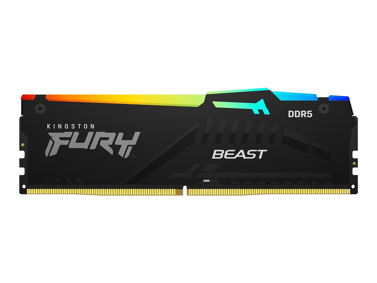 Kingston FURY Beast RGB - DDR5 - module - 16 GB - DIMM 288-pin - 3000 MHz /