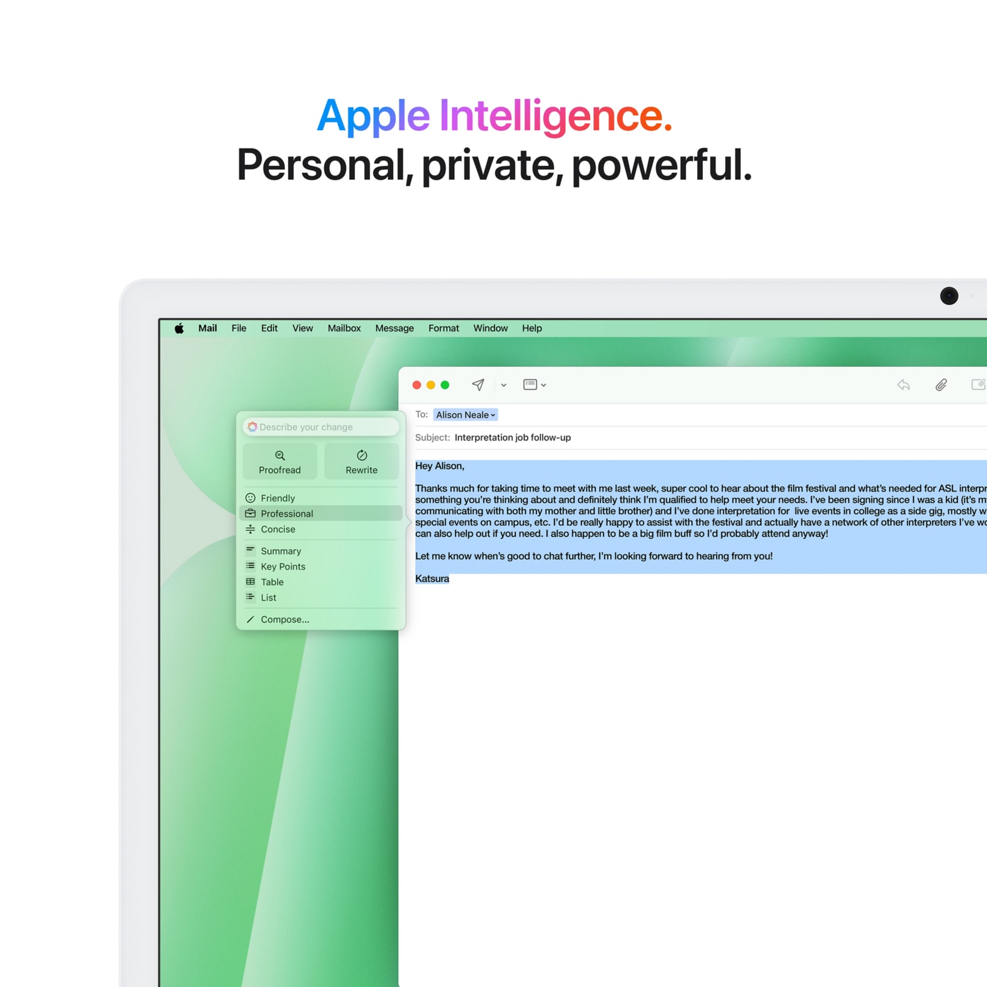 Thumbnail 5 of 9 for Apple iMac - 4.5K Retina Display - 24" - 10-core CPU - 10-core GPU - M4 - 32 GB RAM - 2 TB SSD - Green