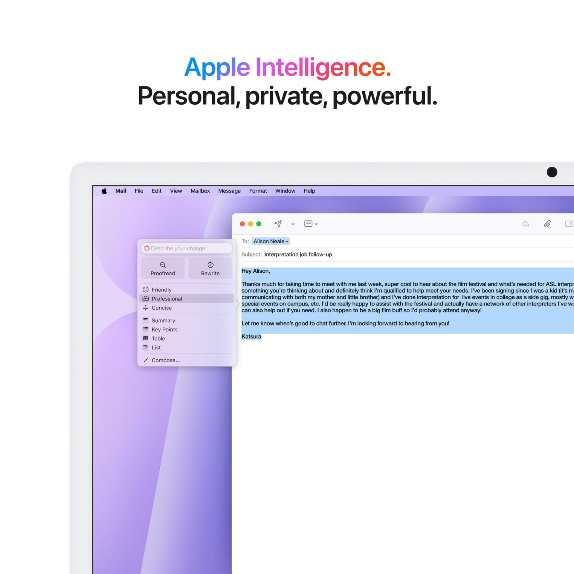 Thumbnail 5 of 9 for Apple iMac - 4.5K Retina Display - 24" - 10-core CPU - 10-core GPU - M4 - 24 GB RAM - 1 TB SSD - Purple