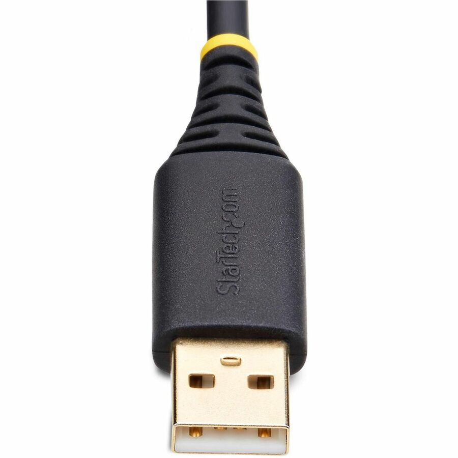 Thumbnail 5 of 8 for StarTech.com 1ft/30cm USB to RS232 Serial Adapter Cable, COM Retention, FTDI, Changeable Nut/Screws, Windows/macOS/Linux