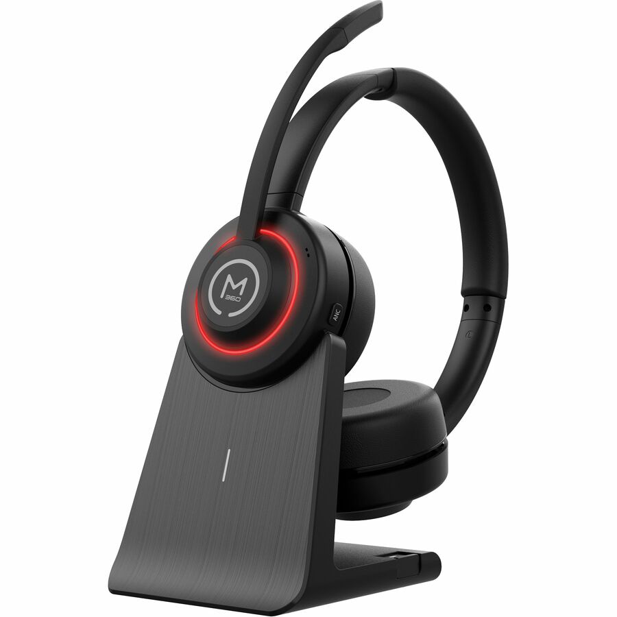 Morpheus 360 Sanctuary Binaural Wireless Headset with Mic - Black