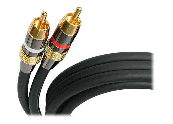 StarTech.com Premium - Audio cable - RCA (M) - RCA (M) - 50 ft - black