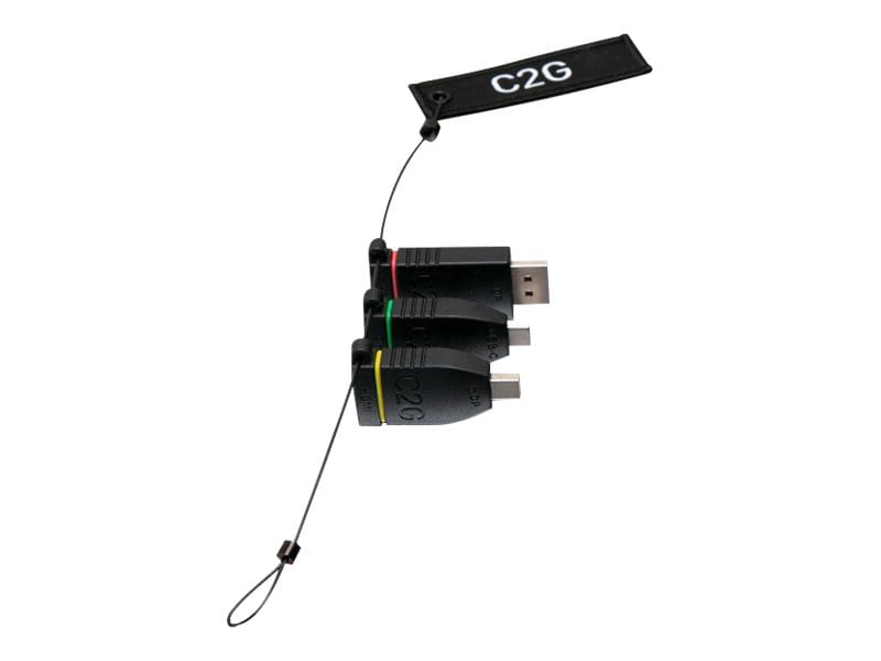 C2G Universal Adapter Ring with Color Coded Connectors - video / audio adap