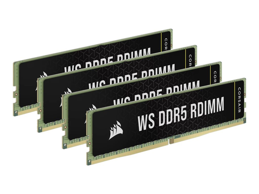 CORSAIR WS - DDR5 - kit - 64 GB: 4 x 16 GB - DIMM 288-pin - 6400 MHz / PC5-51200 - registered