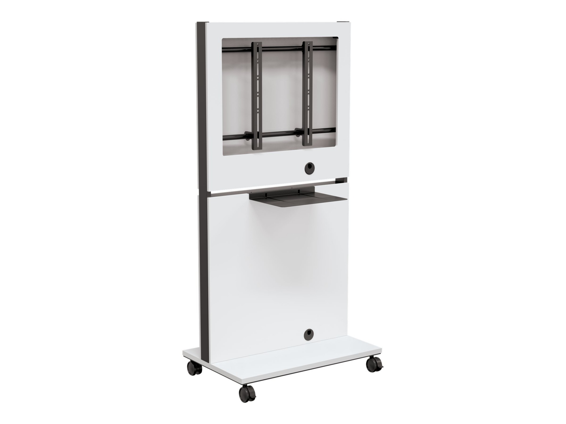 MooreCo MediaSpace cart - for flat panel - white