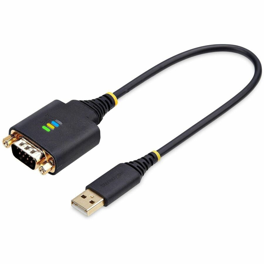 StarTech.com 1ft/30cm USB to RS232 Serial Adapter Cable, COM Retention, FTD
