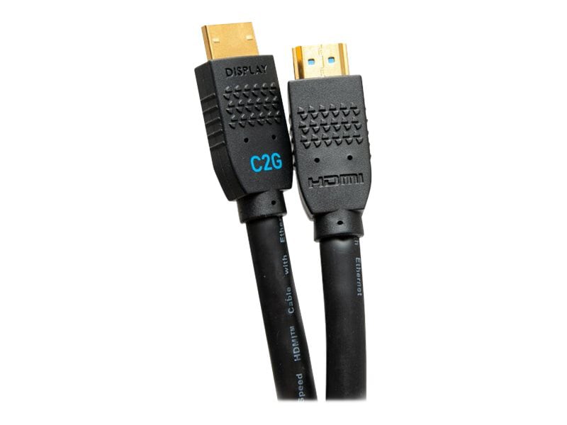C2G 25ft Ultra Flexible 4K Active HDMI Cable Gripping 4K 60Hz - In-Wall M/M