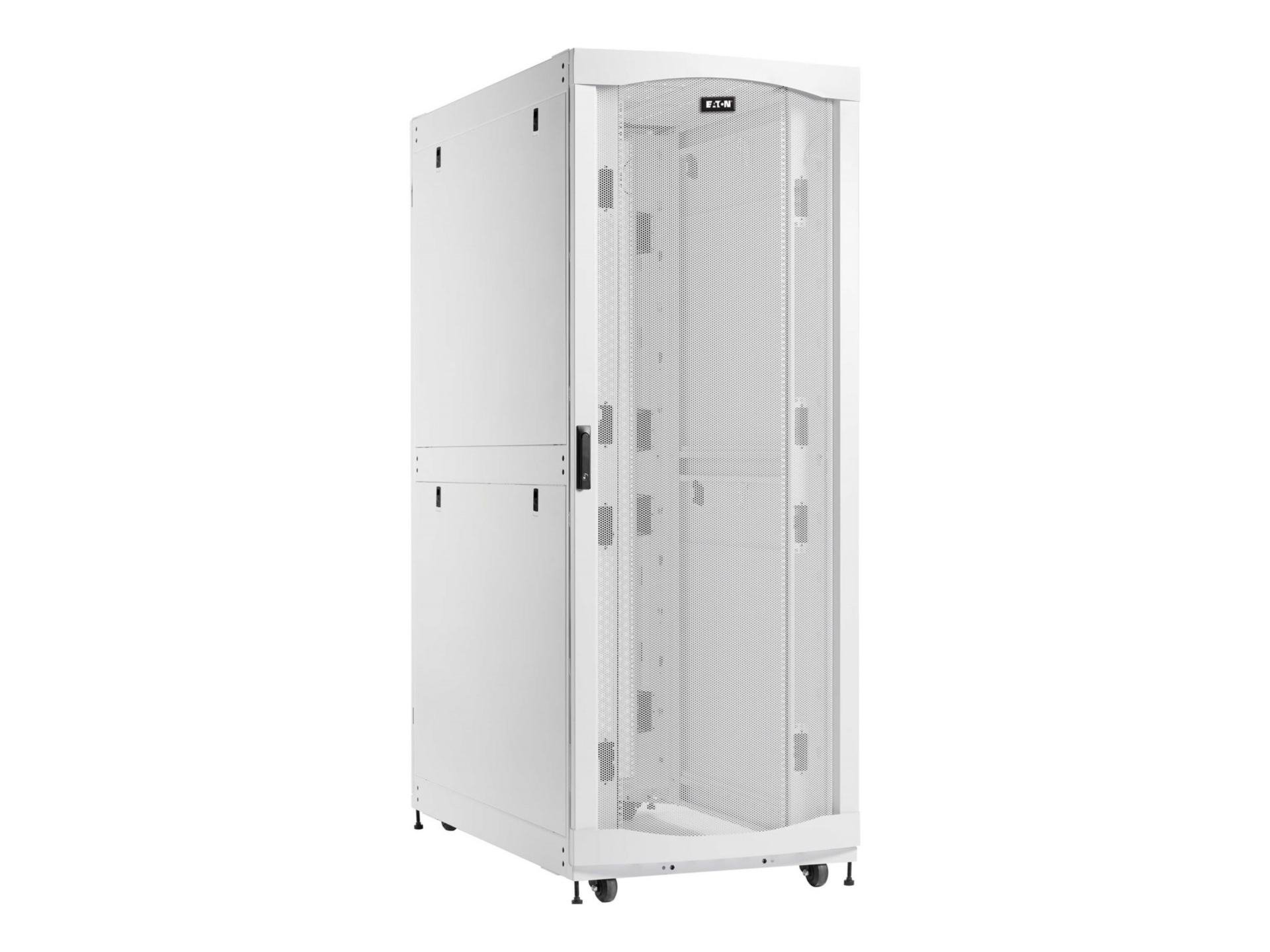 Eaton SmartRack 45U Extra-Deep Extra-Wide Heavy-Duty Rack Enclosure Cabinet for AI Servers, White