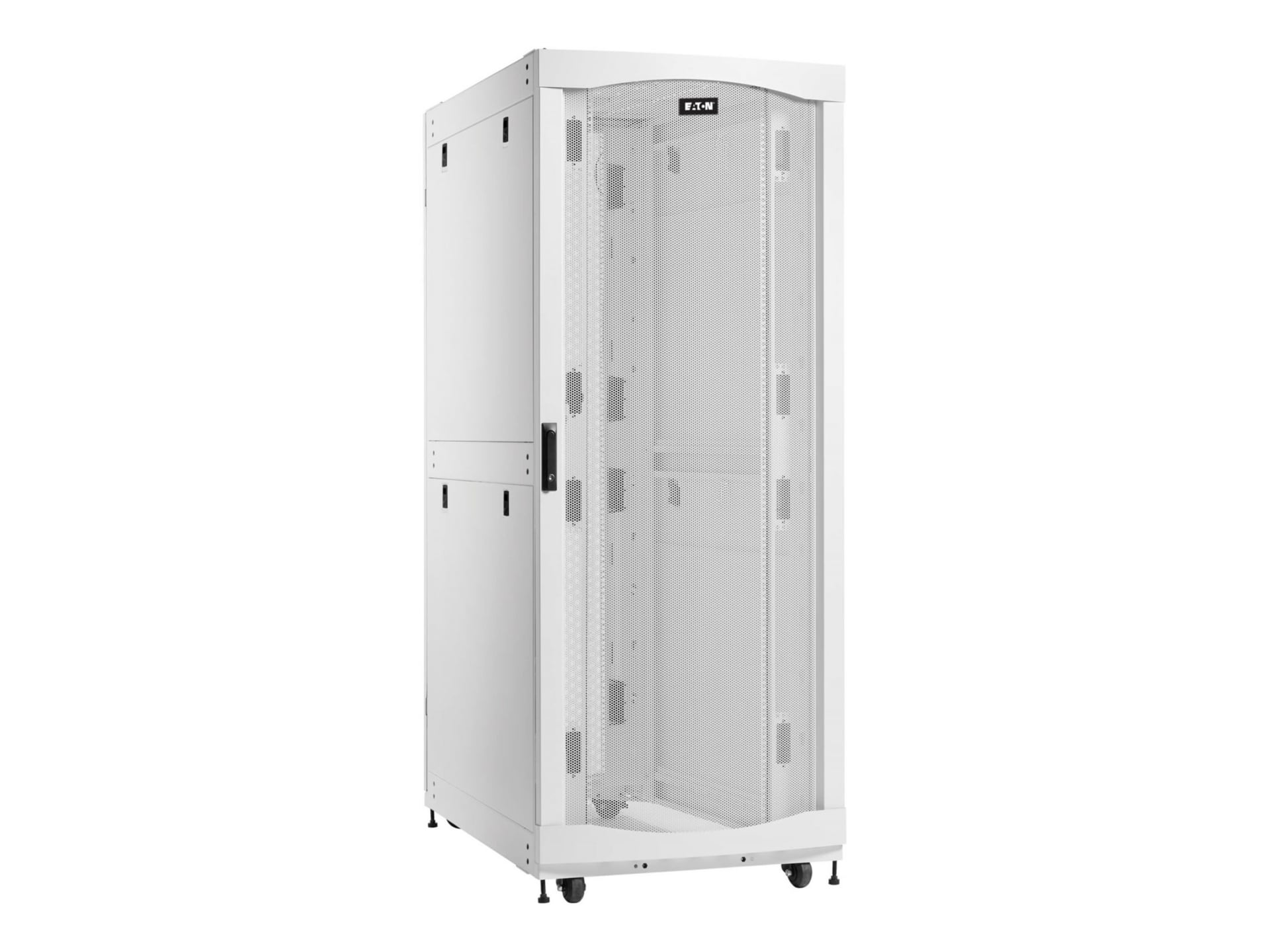 Eaton SmartRack 42U Standard-Depth Extra-Width Heavy-Duty Rack Enclosure Cabinet for AI Servers, White