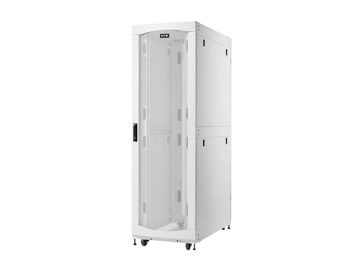 Eaton SmartRack 45U Deep Standard-Width Heavy-Duty Rack Enclosure Cabinet for AI Servers, White