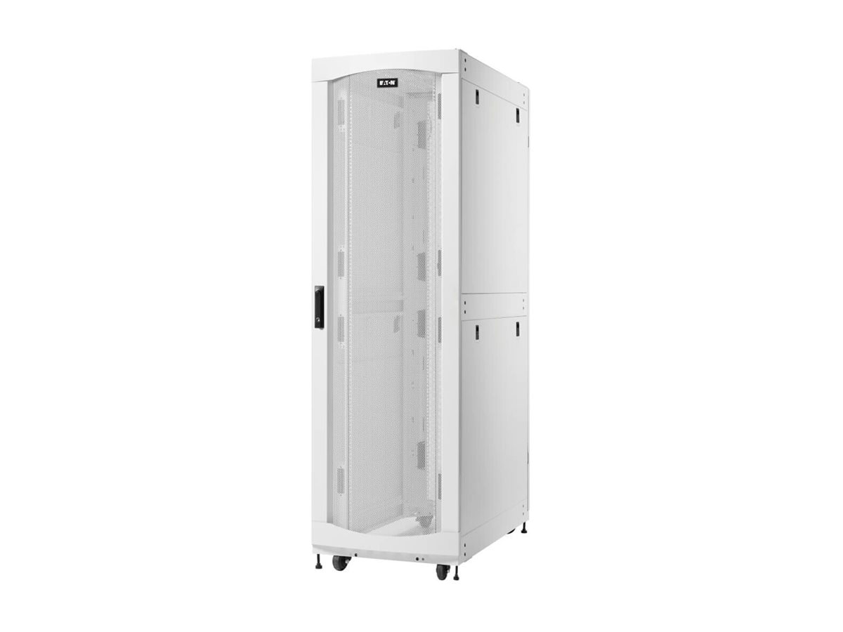 Eaton SmartRack 42U Standard-Depth Standard-Width Heavy-Duty Rack Enclosure Cabinet for AI Servers, White