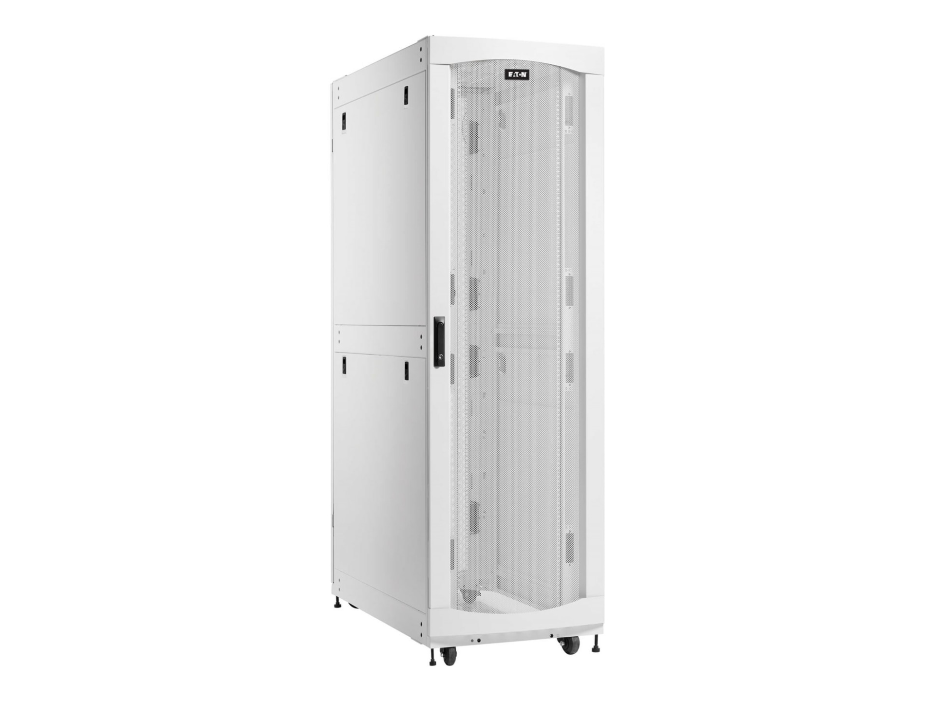 Eaton SmartRack 48U Deep Standard-Width Heavy-Duty Rack Enclosure Cabinet for AI Servers, White
