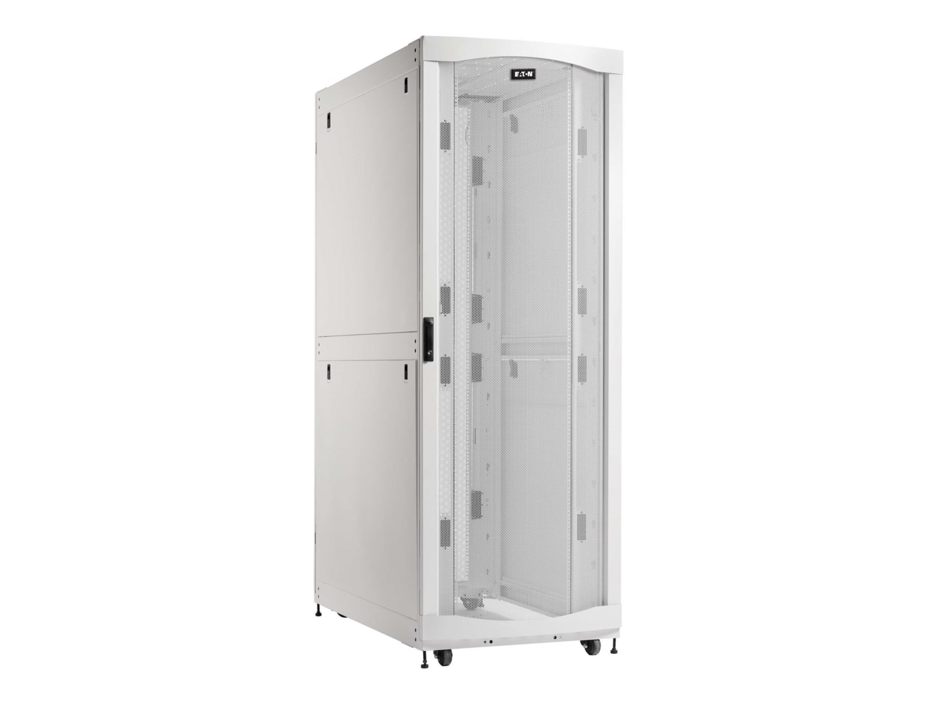 Eaton SmartRack 48U Extra-Deep Extra-Wide Heavy-Duty Rack Enclosure Cabinet for AI Servers, White