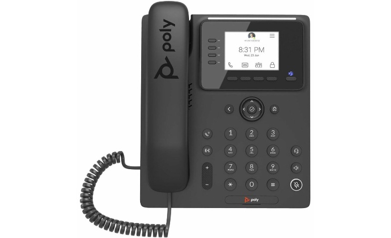 Poly CCX 350 IP Phone - Corded - Corded - Desktop, Wall Mountable