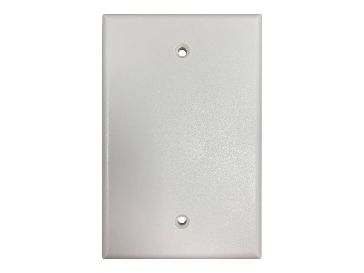 Eaton Tripp Lite Series Blank Wall Plate, Antibacterial, Ivory Matte, TAA - faceplate - TAA Compliant