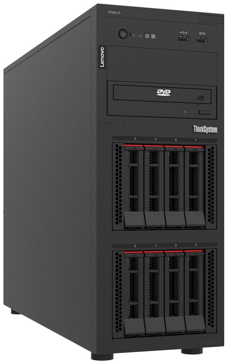 Lenovo ThinkSystem ST50 V3 - tower Xeon E-2434 3.4 GHz - 16 GB - no HDD