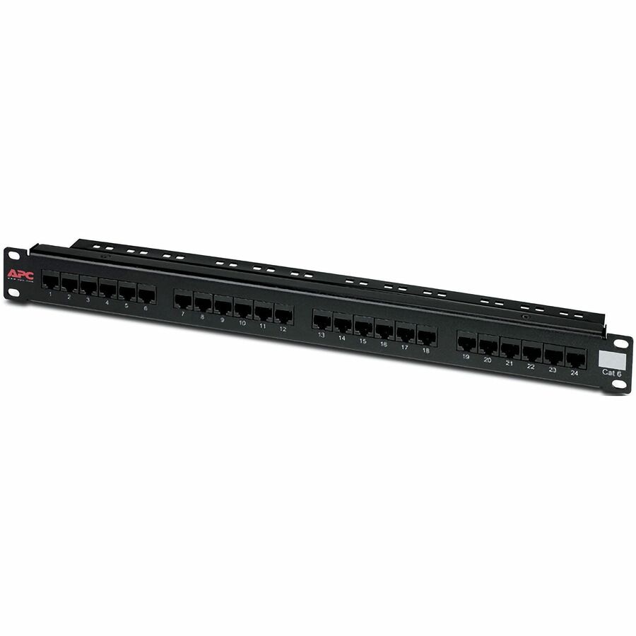 APC by Schneider Electric 24 Port Cat 6 Network Patch Panel
