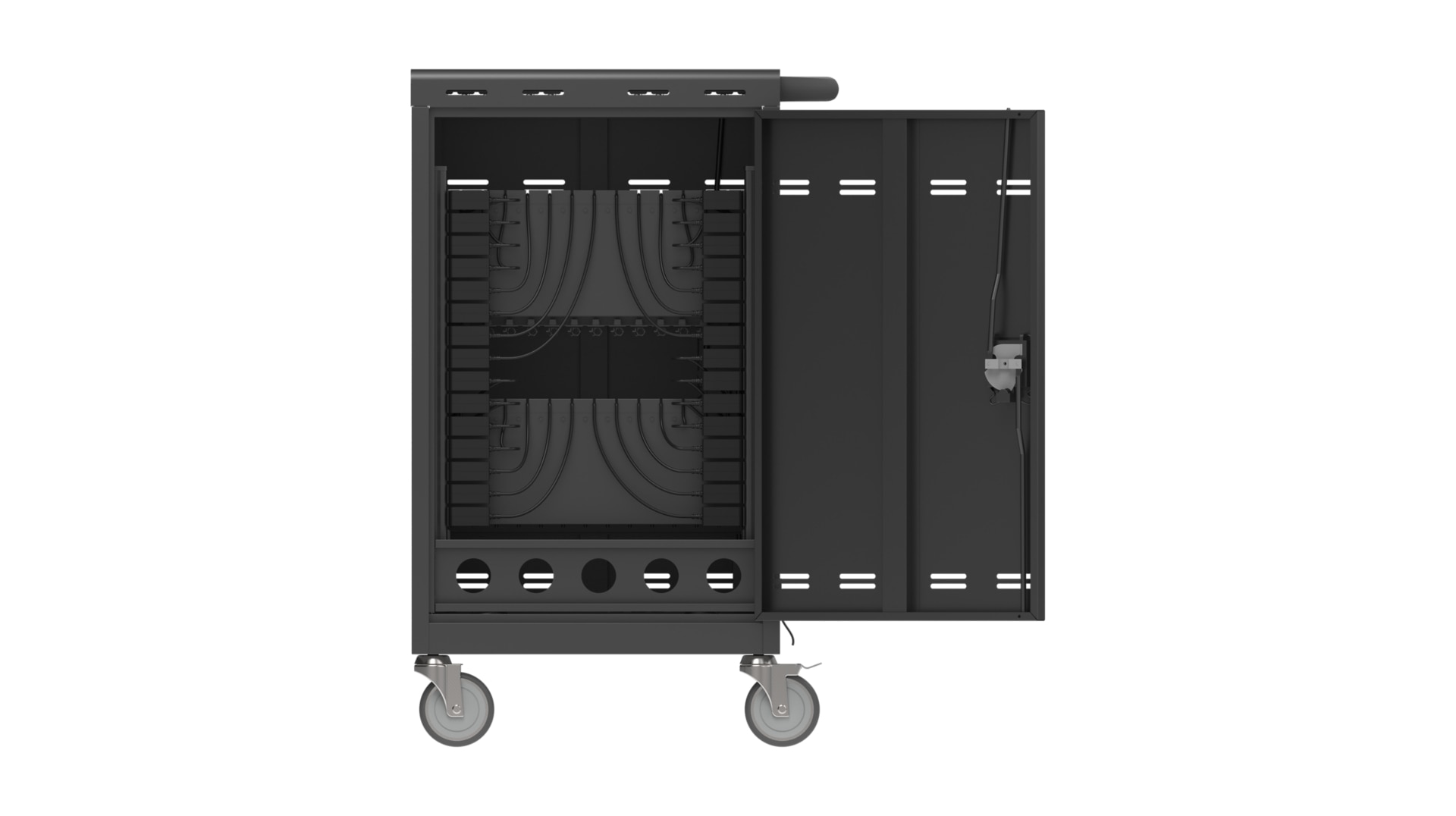 AVerCharge B30 Charging Cart for 30 Devices - Pre-wired - USB-C