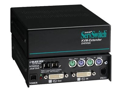 Black Box ServSwitch DVI/VGA Fiber Extender - KVM extender