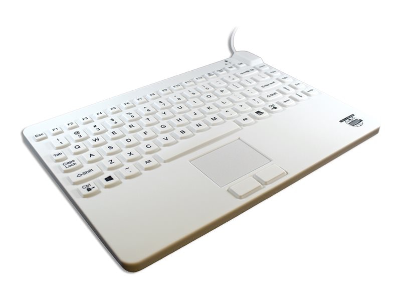 Man Machine Systems - keyboard - Slim - with touchpad - hygienic white - TA