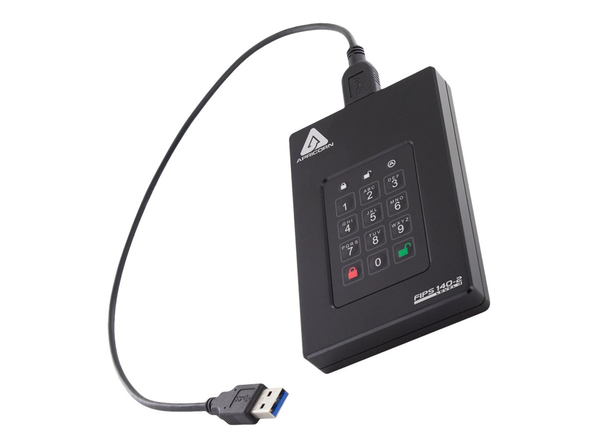 Apricorn Aegis Fortress L3 - SSD - 20 TB - USB 3.2 Gen 1 - TAA Compliant