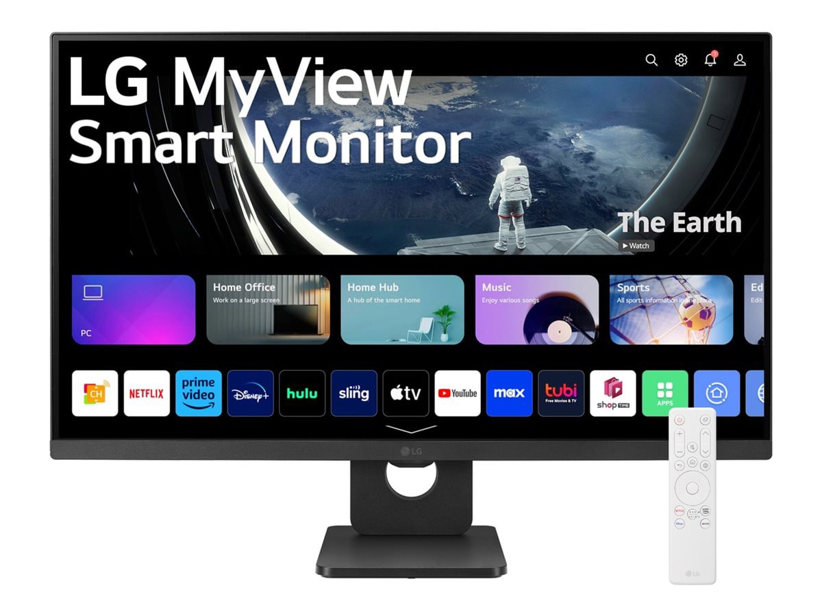 LG MyView 27SR50F-B 32" Class Full HD Smart LCD Monitor - 16:9 - White
