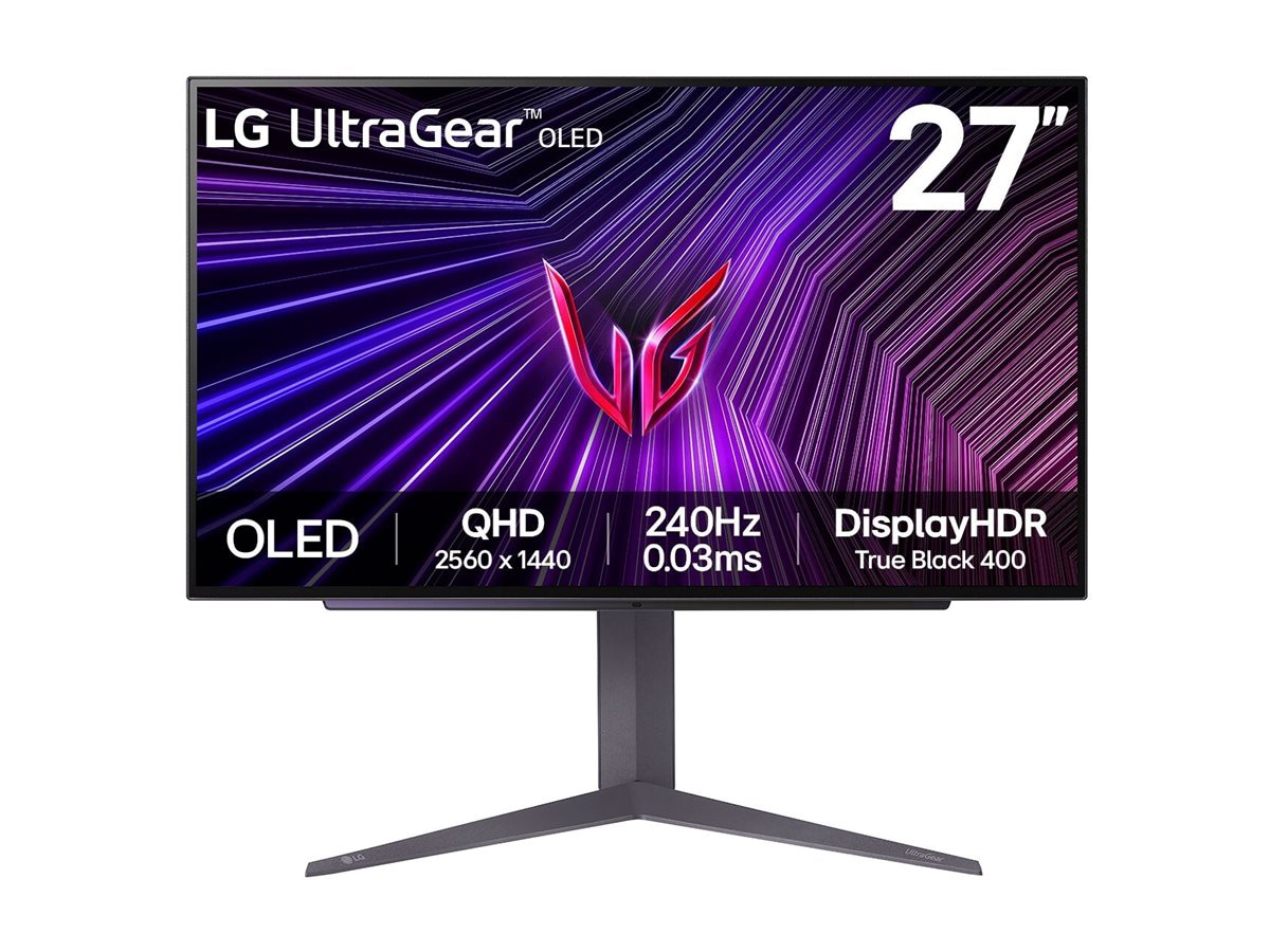 LG UltraGear 27GS93QE-B 27" Class WQHD Gaming OLED Monitor - 16:9 - Black