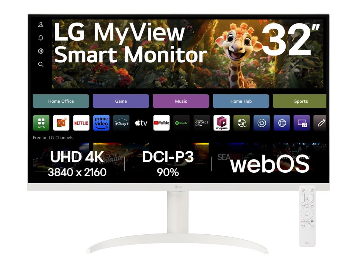 LG MyView 32SR75U-W 32" Class 4K UHD Smart LCD Monitor - 16:9