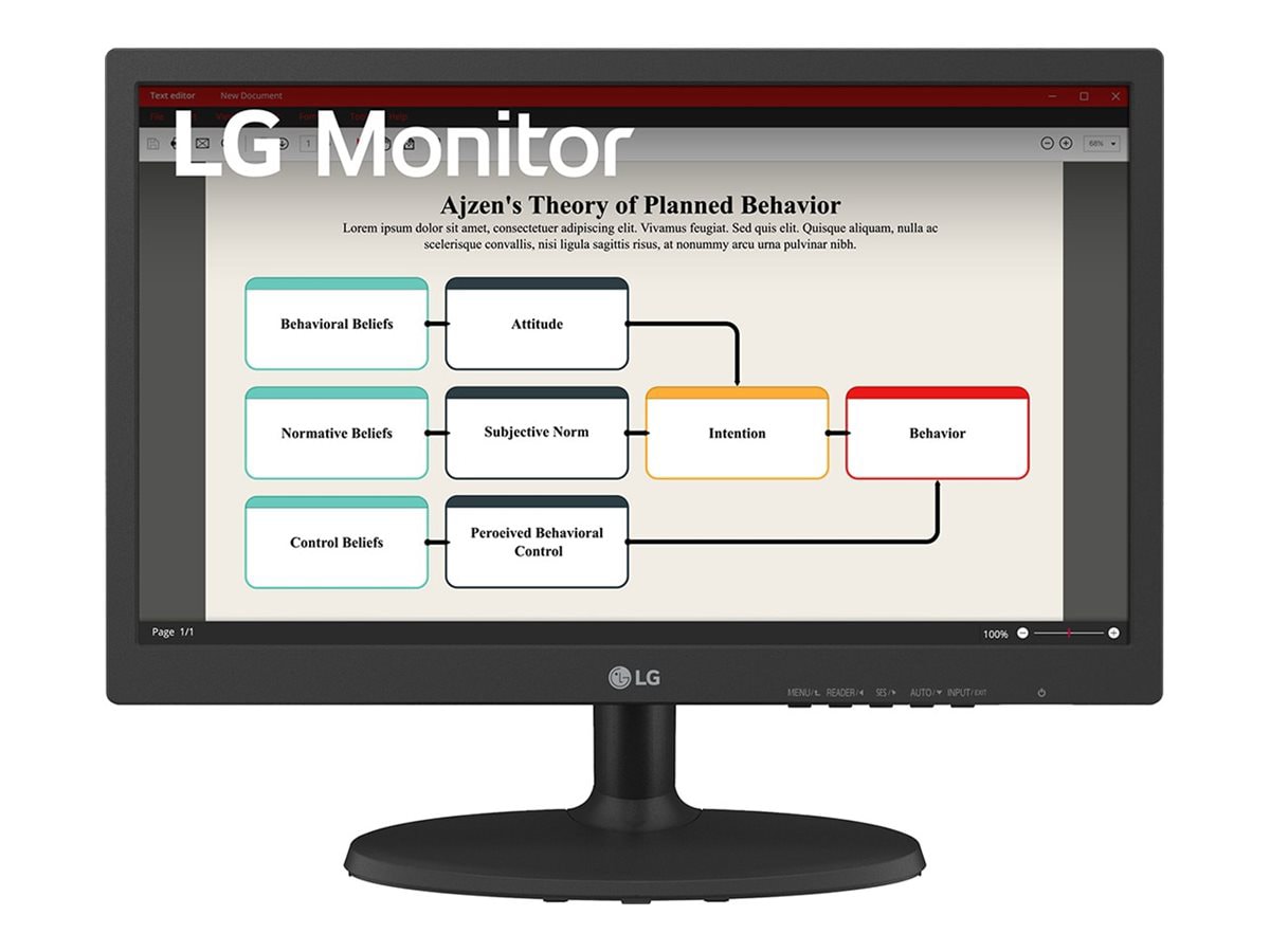 LG 19BA300-B - LCD monitor - 18.5"