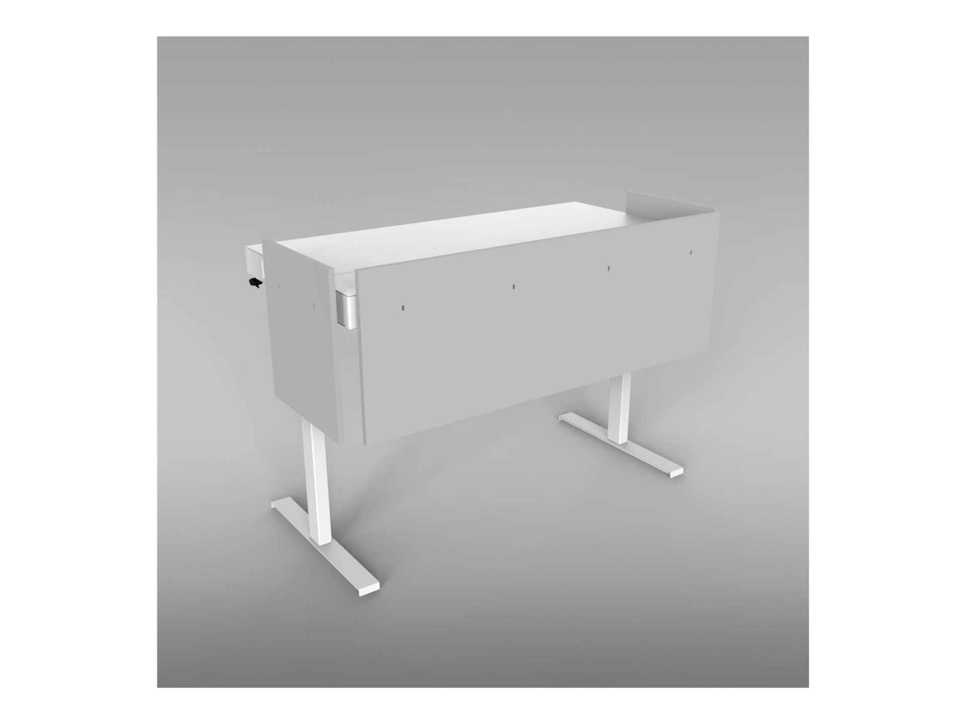 Heckler Lectern 6U - modesty panel set - 3-piece - dove gray